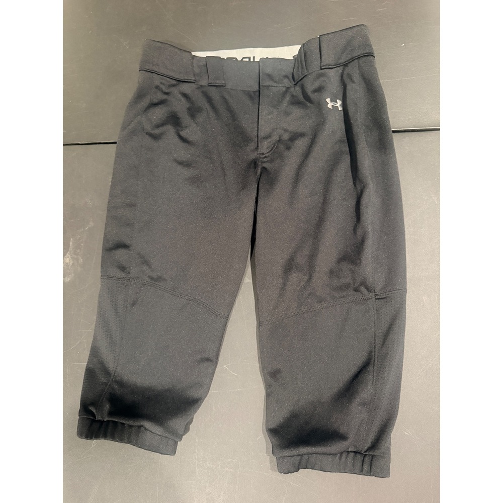 Under Armour Softball Pants Women Large Black Stretch Athletic Gorpcore